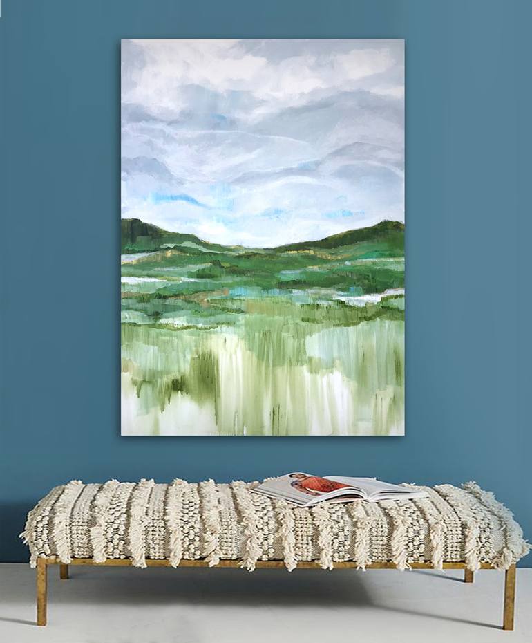 Original Abstract Landscape Painting by Linnea Heide