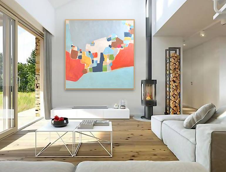 Original Abstract Expressionism Abstract Painting by Linnea Heide