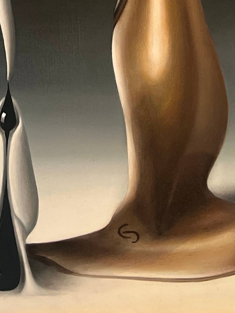 Original Photorealism Abstract Painting by Shilowska Pretto