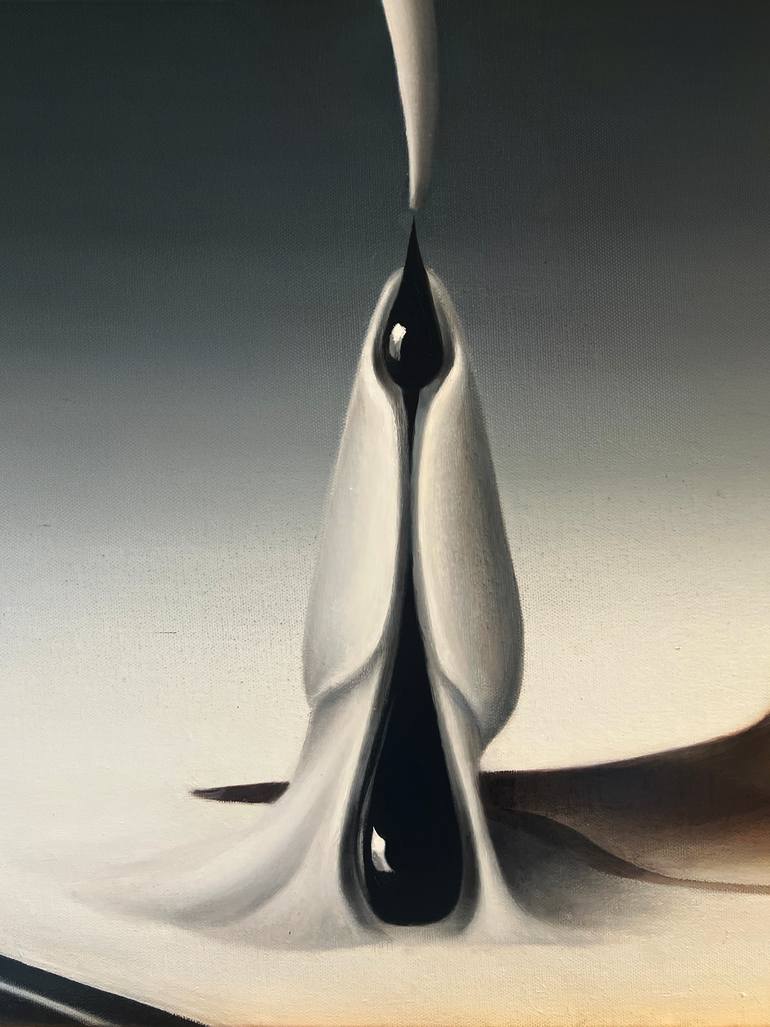 Original Photorealism Abstract Painting by Shilowska Pretto