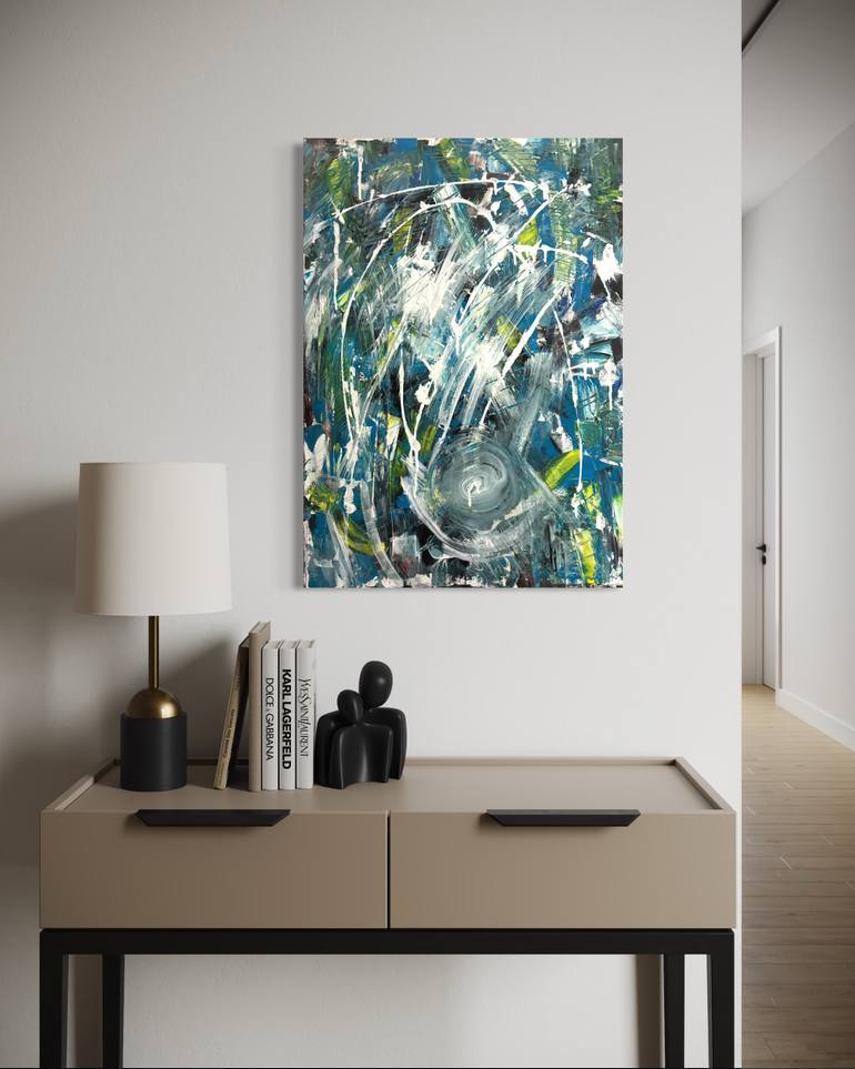 Original Abstract Expressionism Abstract Painting by Roza Golodnikov