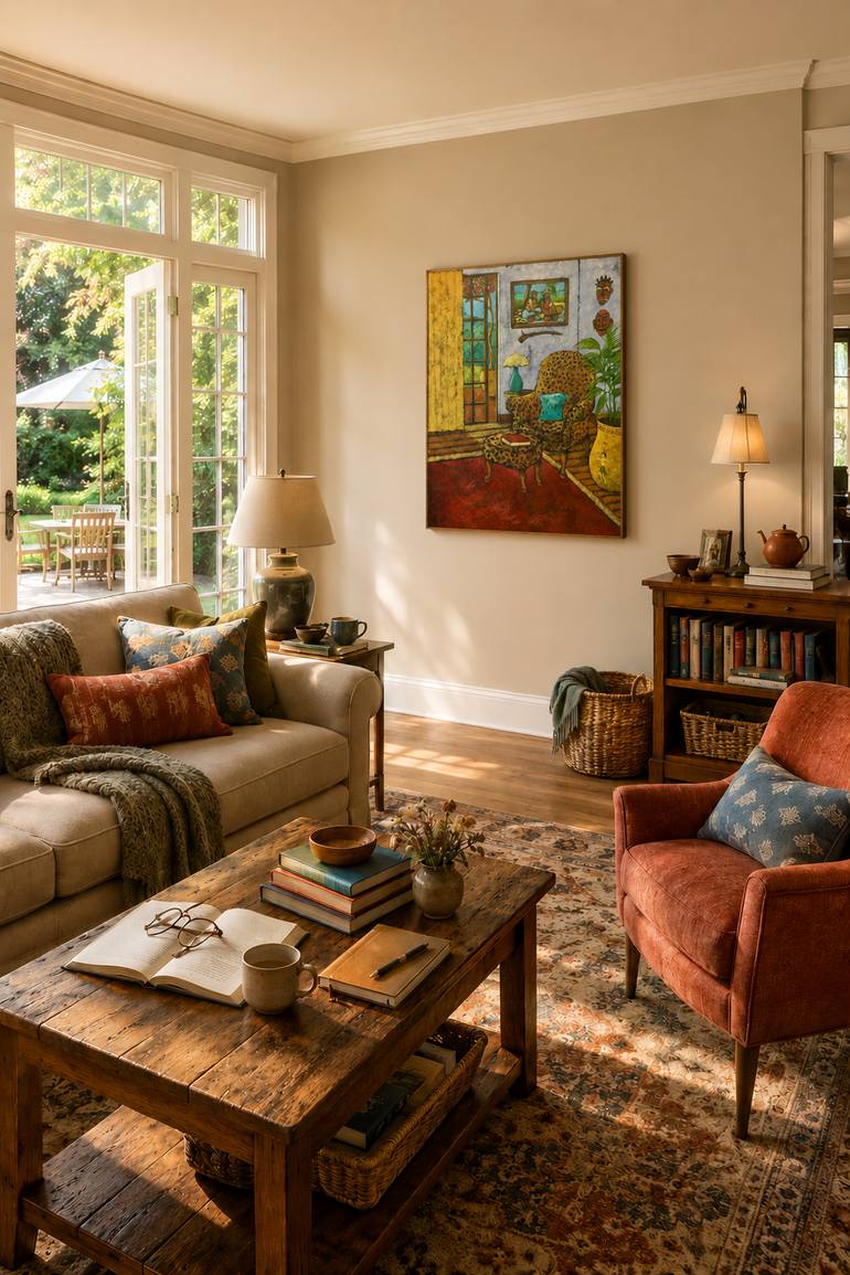 Original Impressionism Home Painting by Penny Forrest