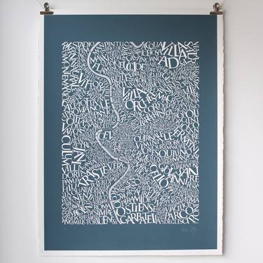 Original Abstract Places Printmaking by Ursula Hitz