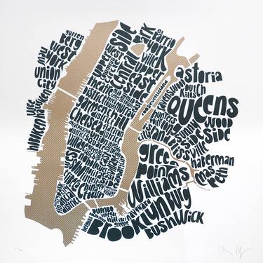 Map of Central New York City - Limited Edition of 100 thumb