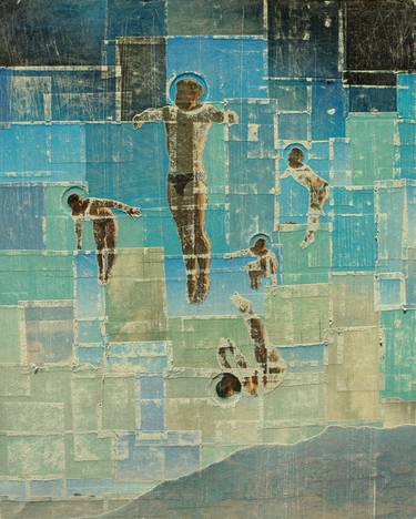 Original Surrealism People Collage by Pavel Brat