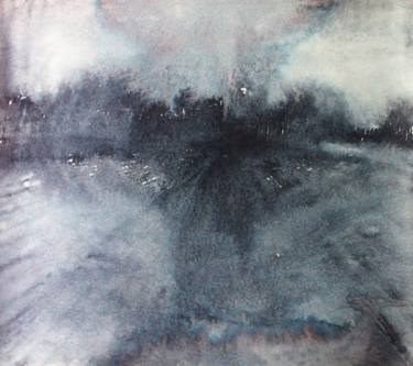 Original Abstract Expressionism Landscape Drawings by Marta Vaneva