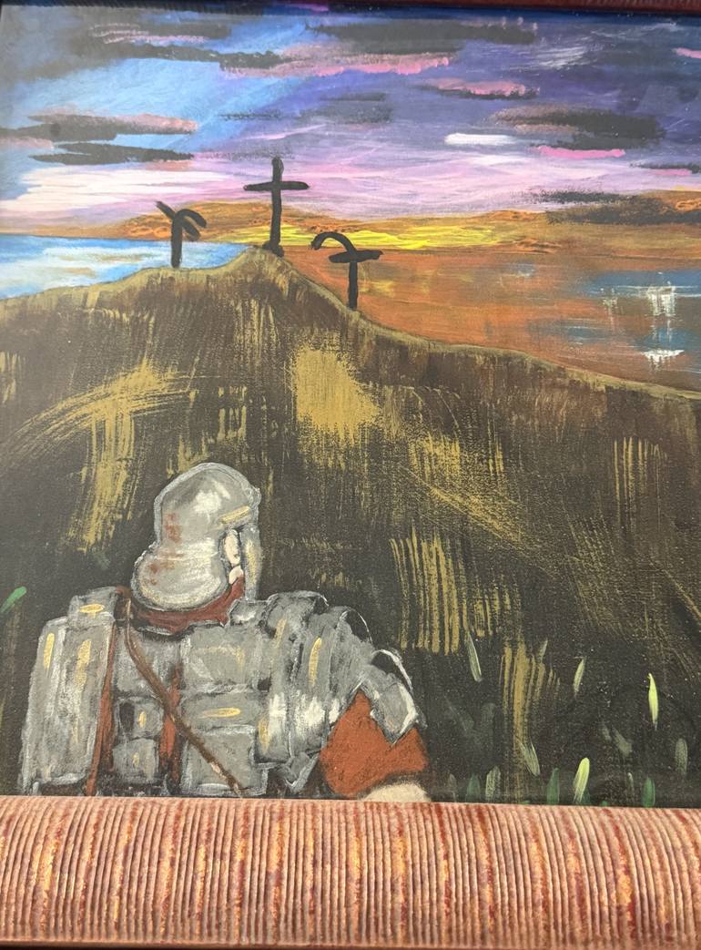 Original Symbolism Religion Painting by Nicholas Allen