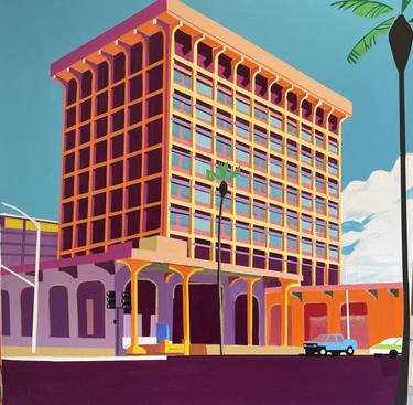 Original Architecture Painting by Mark Collis