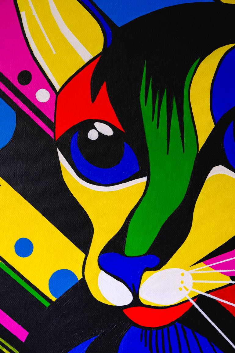 Original Abstract Animal Painting by Iuliia Rybalko
