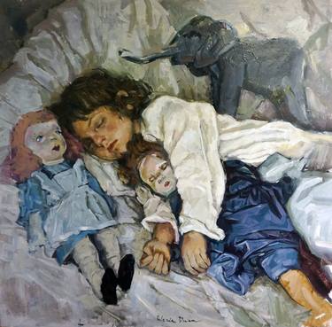 Print of Figurative Children Paintings by Valeria Duca