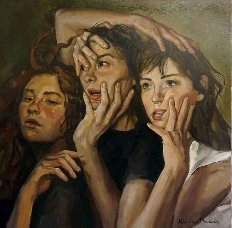 The Three Graces Painting by Valeria Duca Saatchi Art