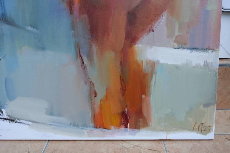 Original Expressionism Nude Painting by Nelina Trubach-Moshnikova