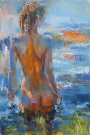 Print of Beach Paintings by Nelina Trubach-Moshnikova