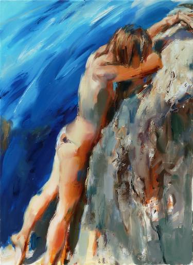 Print of Expressionism Nude Paintings by Nelina Trubach-Moshnikova
