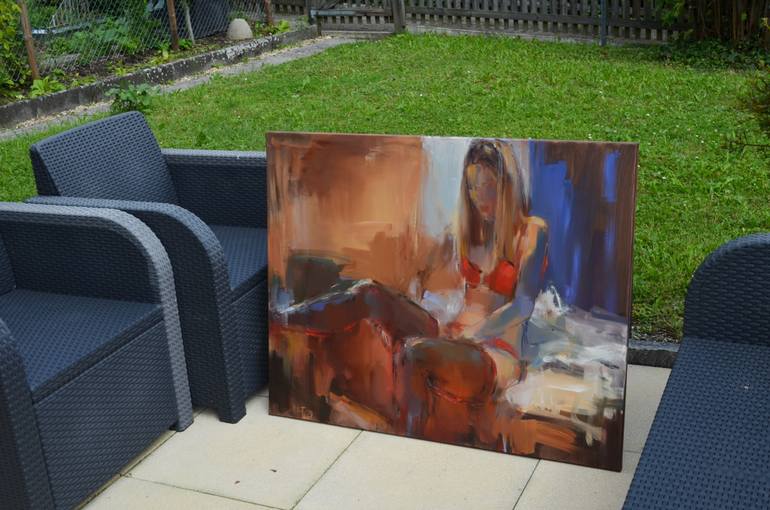 Original Expressionism Fashion Painting by Nelina Trubach-Moshnikova