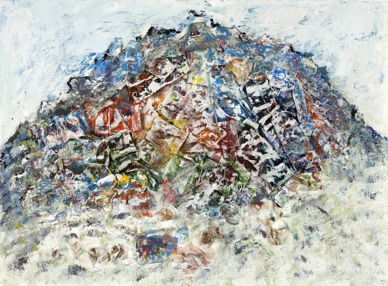 Detritus Mountain Painting by BASCHA MON | Saatchi Art