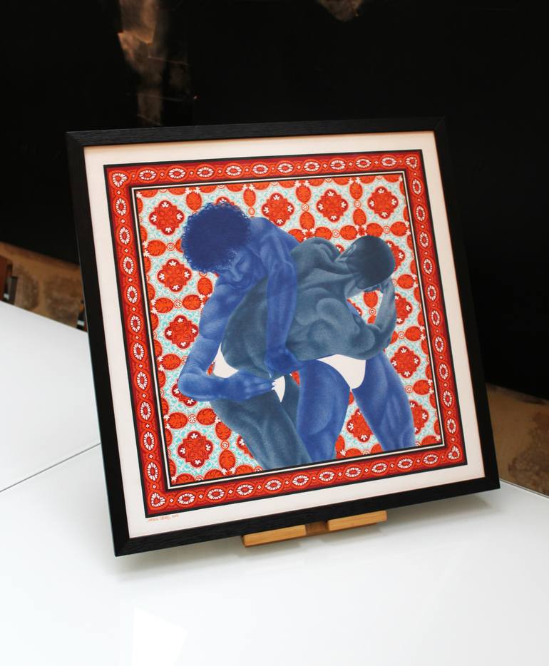 Original Figurative Men Drawing by Marie Casays