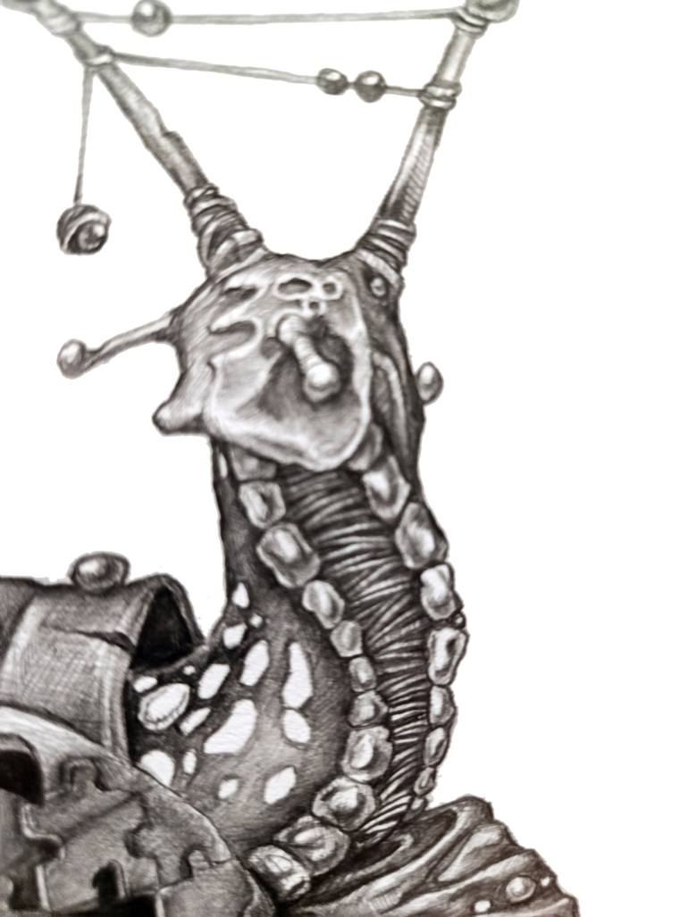 Original Black & White Animal Drawing by Oleh Sadritskyi