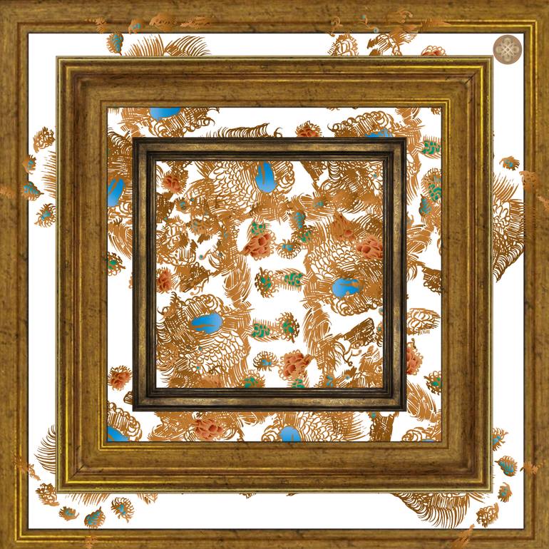 Original Abstract Printmaking by Tatsuyuki Iwao  Digital Art Art on Paper  PRIMAL ENERGY BETWEEN TIMEENTERARTMENT SERIES