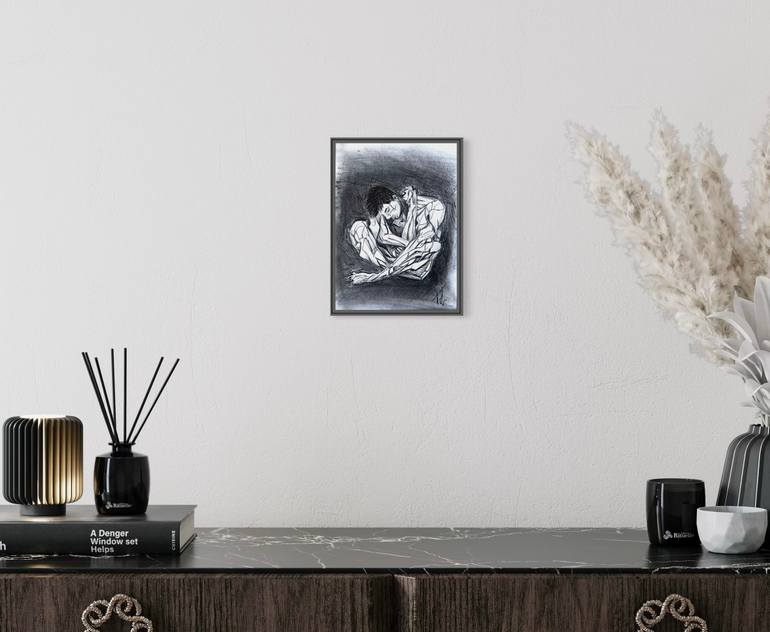 Original Abstract Expressionism Abstract Drawing by J D Goulbourne