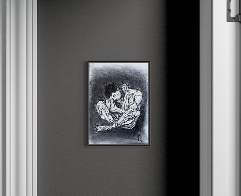 Original Abstract Expressionism Abstract Drawing by J D Goulbourne