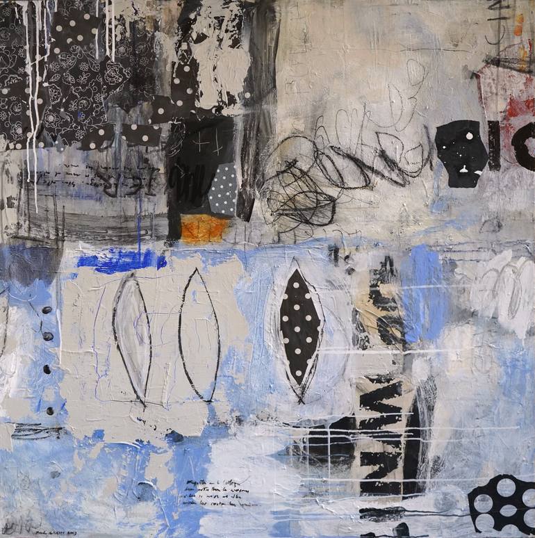 Original Abstract Painting by Toni Crespo  Abstract Art on Wood  LEmpire des lumieres