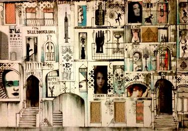 Original Dada People Collage by John Dicandia