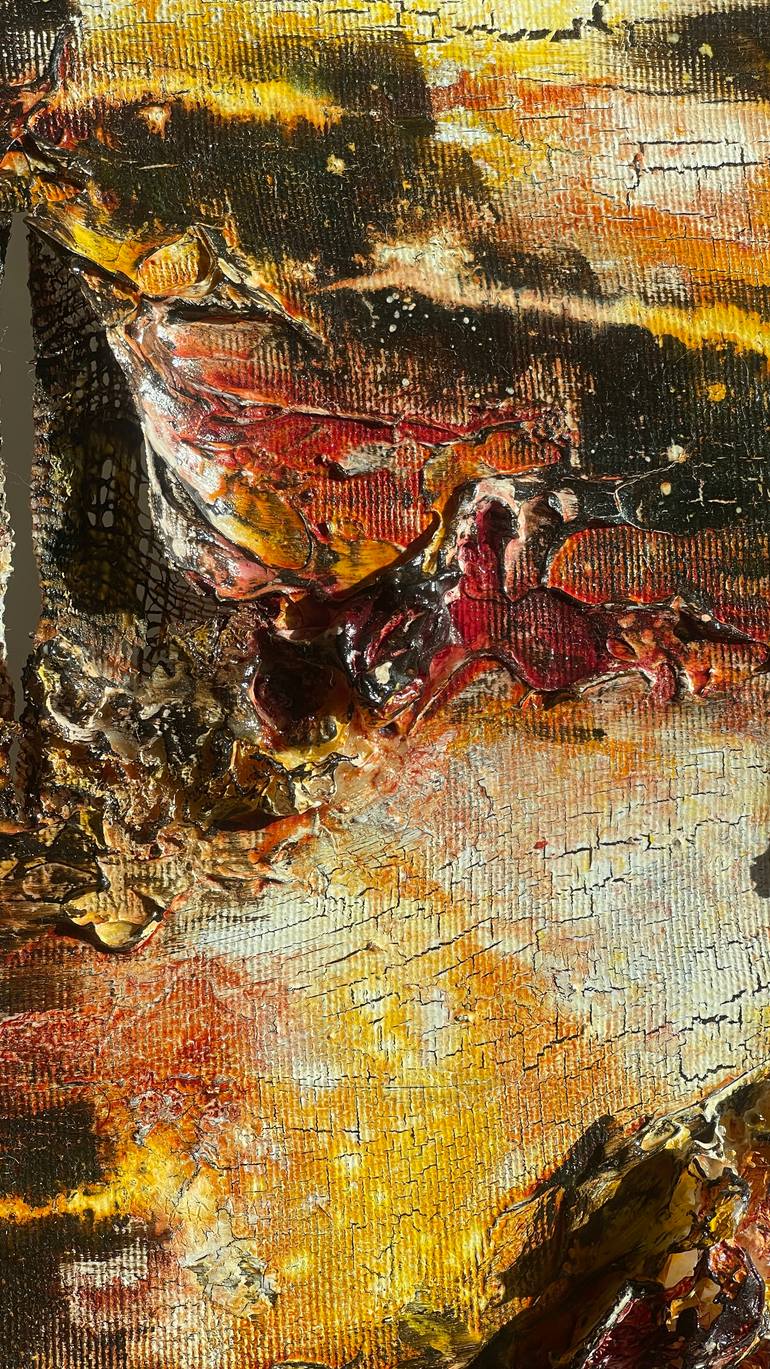 Original Art Deco Abstract Painting by Bahareh Aref