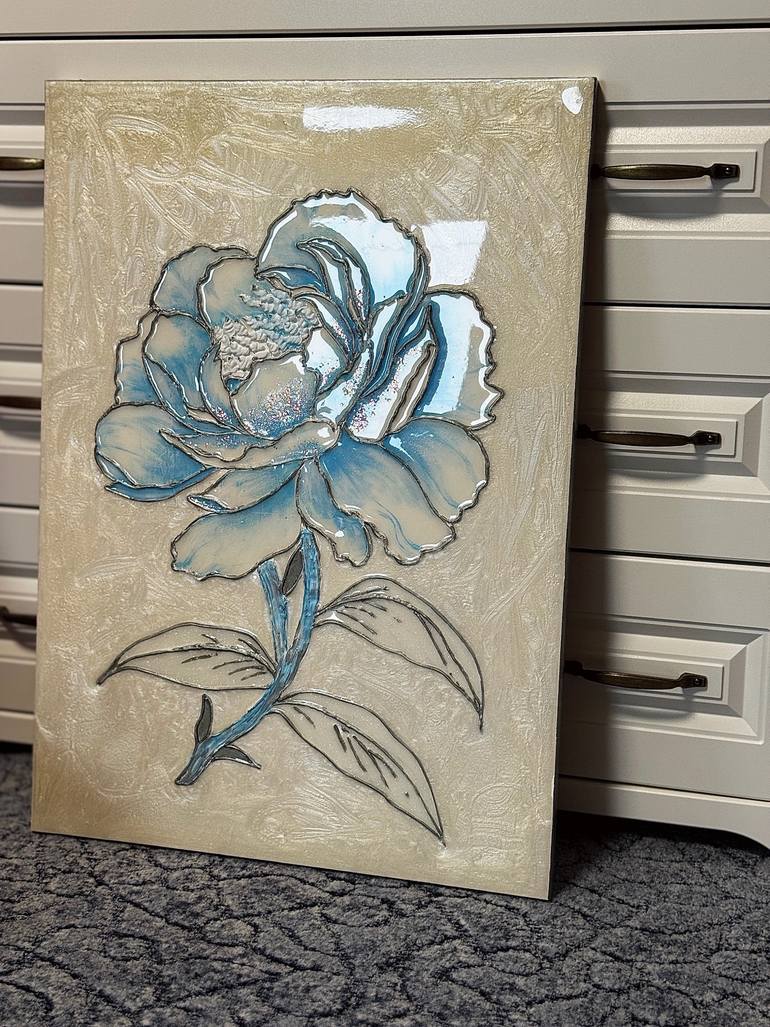 Original Contemporary Floral Mixed Media by Liudmyla Vasylchuk