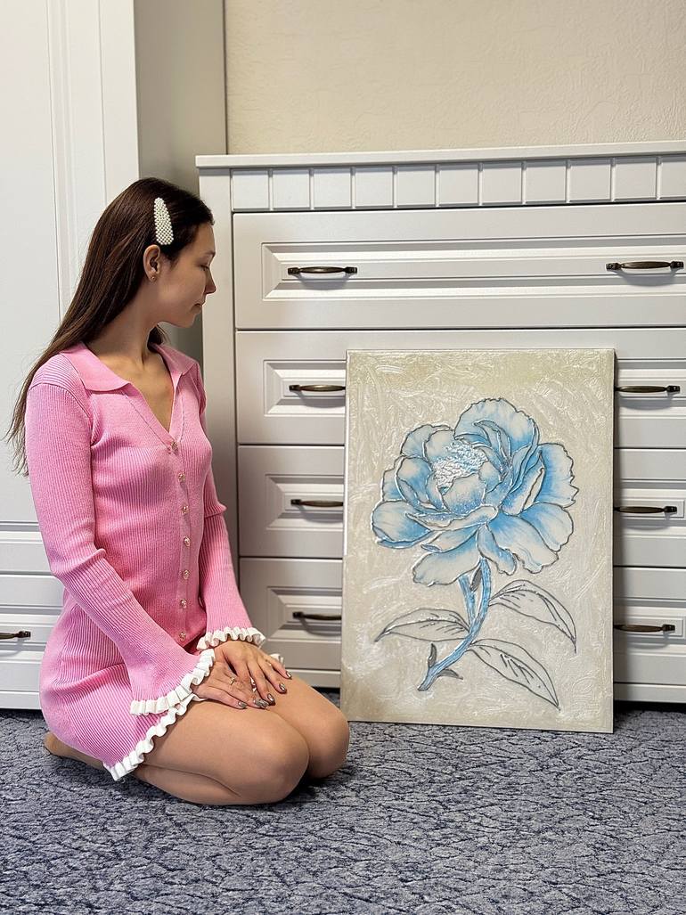 Original Contemporary Floral Mixed Media by Liudmyla Vasylchuk