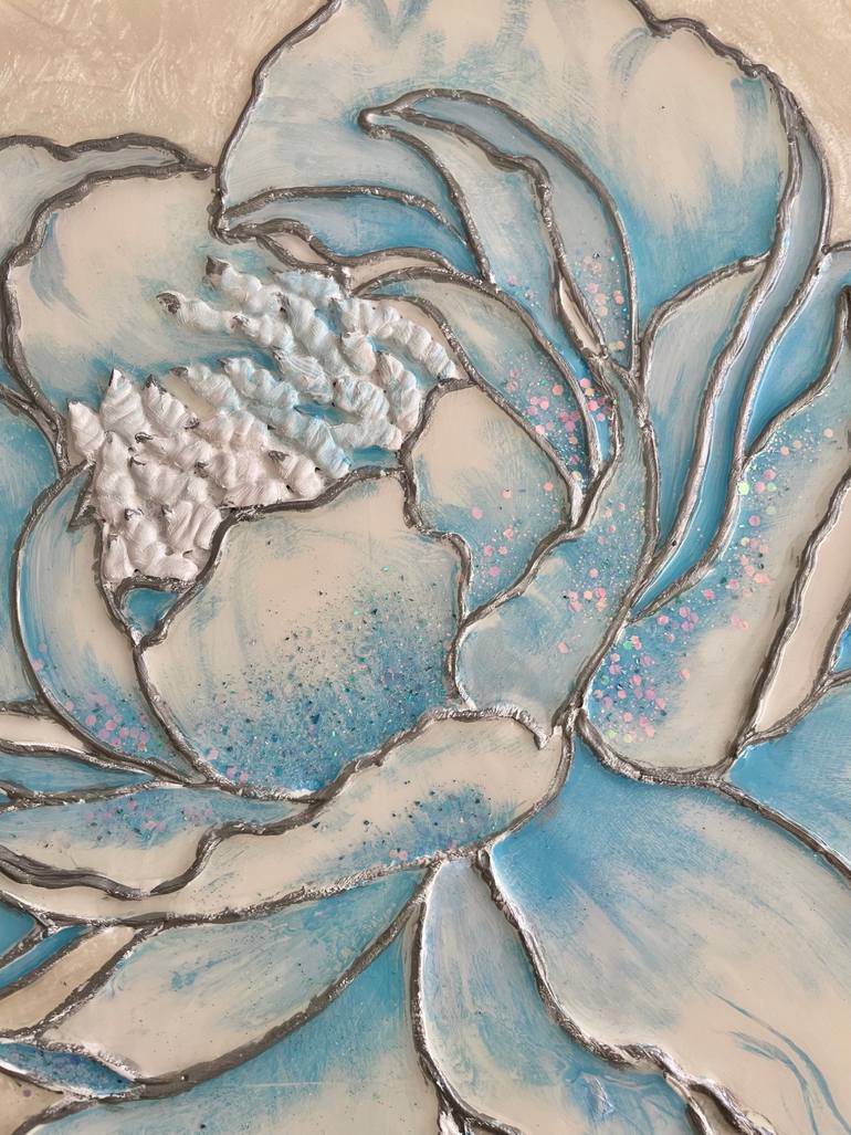 Original Contemporary Floral Mixed Media by Liudmyla Vasylchuk