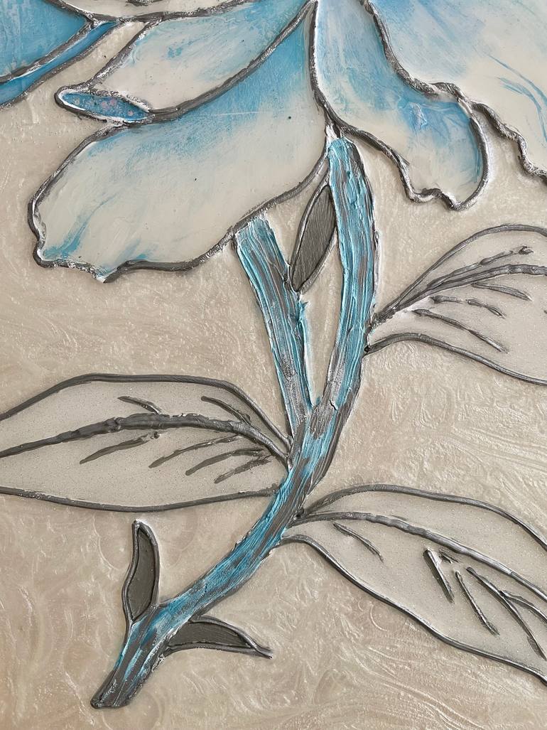 Original Contemporary Floral Mixed Media by Liudmyla Vasylchuk