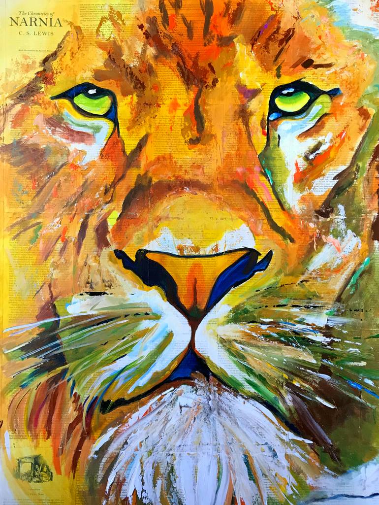 Narnia - Aslan Art Print for Sale by kixbaxrelax