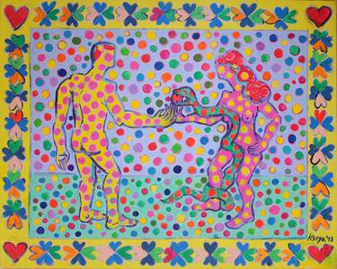 Original Pop Art Love Paintings by Ksenija Kovacevic