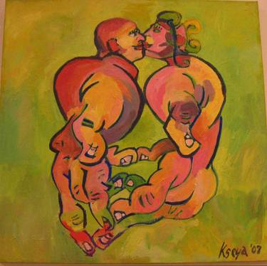Original Expressionism Love Paintings by Ksenija Kovacevic