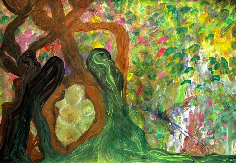 Original Abstract Painting by Hansa Sethi | Abstract Expressionism Art on Paper | The Held Becoming