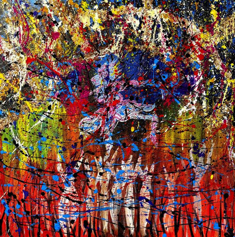 Original Abstract Painting by Hansa Sethi | Abstract Expressionism Art on Canvas | SheerLeader