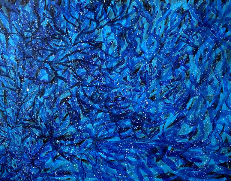 Original Abstract Painting by Hansa Sethi | Abstract Art on Canvas | Cold Bloom