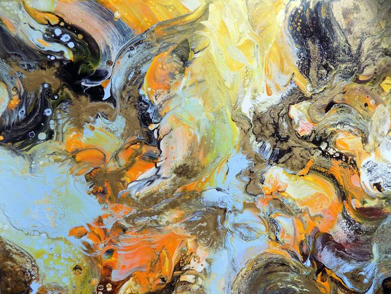 Original Contemporary Abstract Painting by Areti Ampi