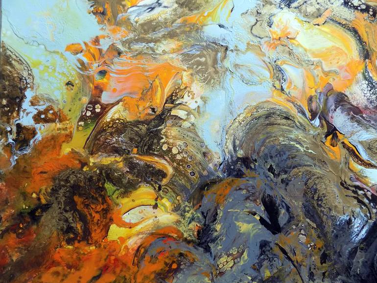 Original Contemporary Abstract Painting by Areti Ampi
