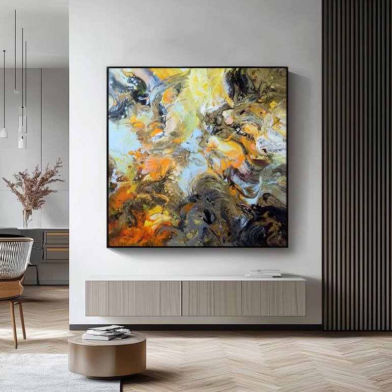 Original Contemporary Abstract Painting by Areti Ampi