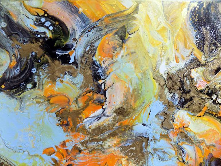 Original Contemporary Abstract Painting by Areti Ampi