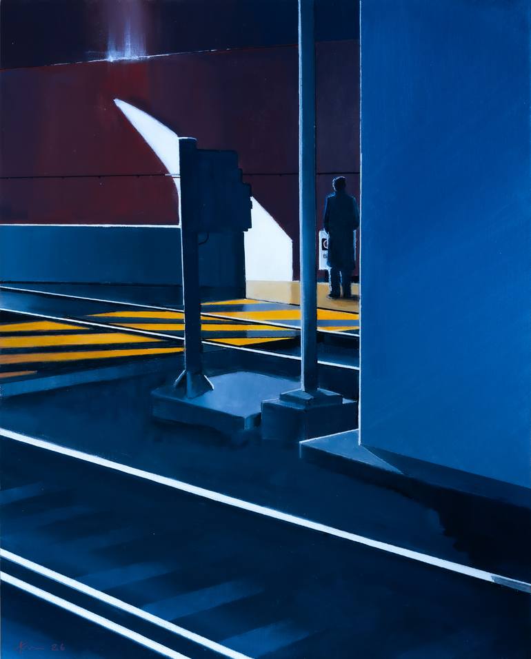 Original Architecture Painting by Nigel Bailey | Realism Art on Canvas | Forests of the Night