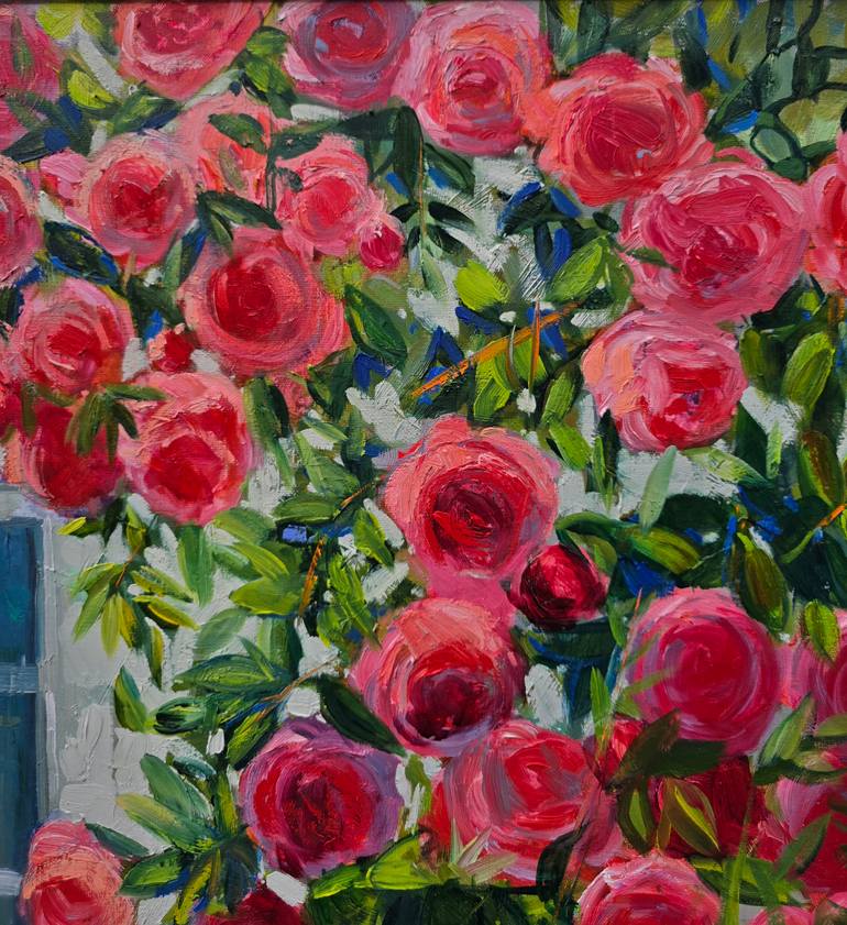 Original Impressionism Floral Painting by Gulshaba Abbasova