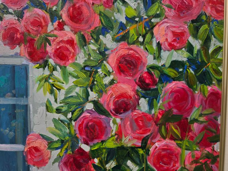 Original Impressionism Floral Painting by Gulshaba Abbasova