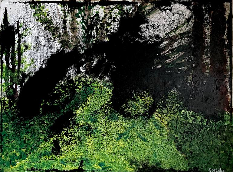Original Abstract Painting by E H Lake | Abstract Art on Canvas | To Move Out Of The Shadows -