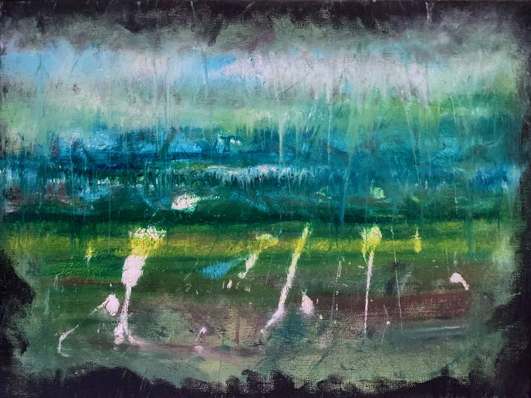 Original Abstract Painting by E H Lake | Abstract Art on Canvas | The Sea Can't Help It -