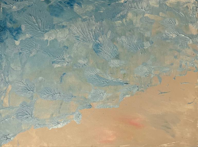 Original Abstract Painting by E H Lake | Abstract Art on Canvas | The Snow Isn't Melting But Time Is -