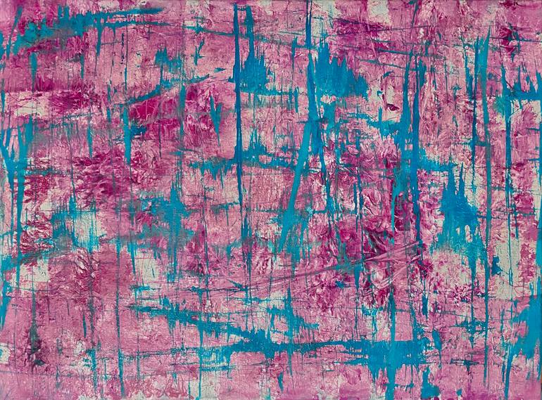 Original Abstract Painting by E H Lake | Abstract Art on Canvas | Pierrot And The Laughing Sun -