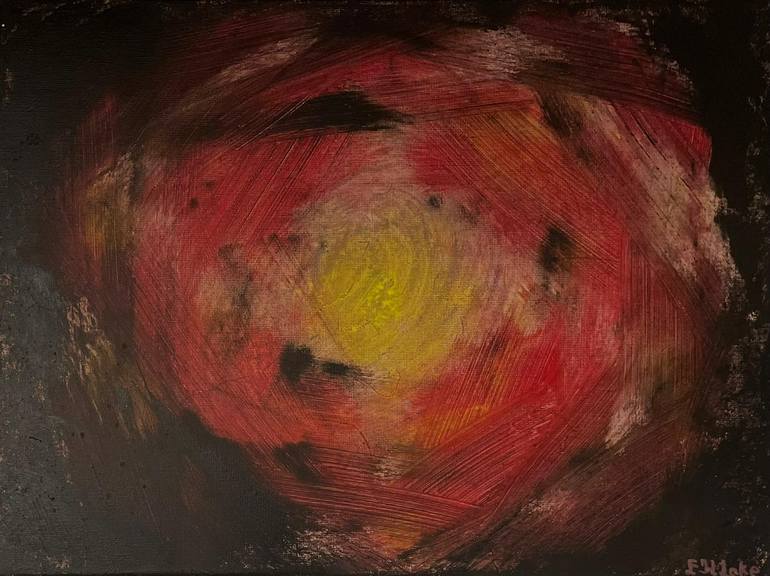 Original Abstract Painting by E H Lake | Abstract Art on Canvas | Not Trying To Break The Silence -